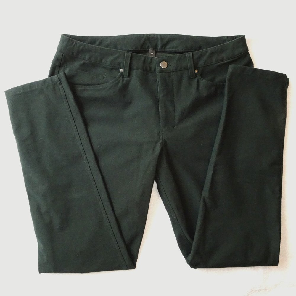 lululemon ABC Pant Slim 32" *Utilitech | Rainforest Green | EUC | 34